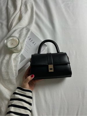 Tiny Model Siyah Kadın El Kol Ve Omuz Çantası