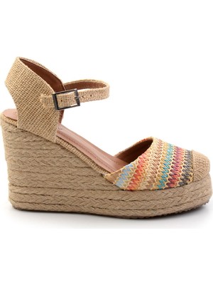 Bambi Çok Renkli  Kadın Espadril K01874414628