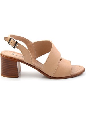 Bambi Nude Leather Kadın Klasik Topuklu Ayakkabı K05586222403