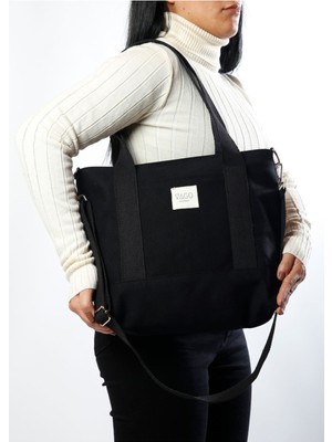 Fermuarlı Kanvas Çanta Crossbody