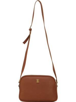 Camel Print Kadın Omuz Çantası 05PO22Y1536