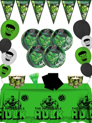 Hulk 16 Kişilik Doğum Günü Parti Malzemeleri Seti