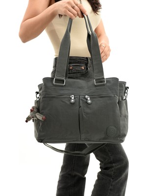 Surse Model Kadın Büyük Boy Çok Bölmeli Su Geçirmez Krinkıl Kumaş Çapraz Ve Omuz Askılı Çanta Vıp