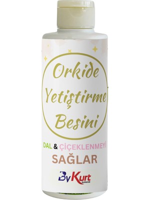 ByKurt Orkide Besini Çiçeklenme ve Dal Gelişim Besini 200ML Güçlü Organik Takviye