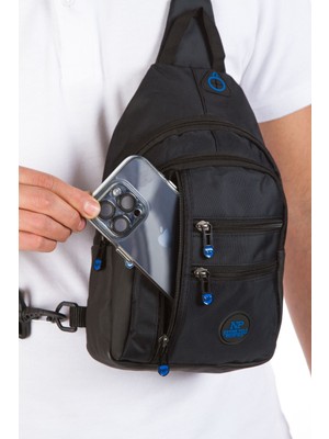 Unisex Su Geçirmez Kulaklık Usb Çıkışlı Çapraz Askılı Çanta Bel Omuz Ve Göğüs Çanta Günlük Bodybag