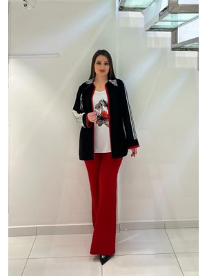 Büyük Beden Beli Lastk Detaylı ve Çift Cepli Pantolon