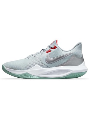 Nike Precision V Basketball Shoes Grey Unisex Basketbol Ayakkabısı Gri