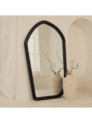 Doğal Ahşap Asimetrik Boy Aynası - Modern Bohem Boy Aynası - Pinterest Boy Aynası