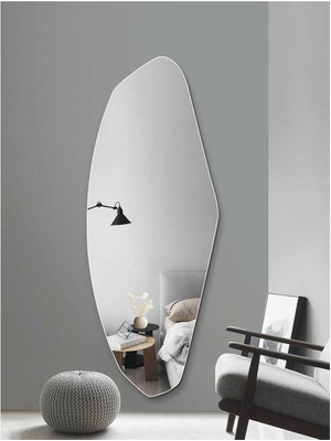 180  cm  Asimetrik Duvar Dekorasyon Aynası - Konsol Üstü Salon Dekorasyon AYNASI-1012