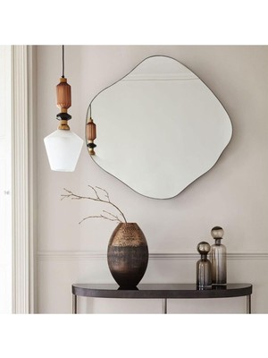 160  cm  Asimetrik Duvar Dekorasyon Aynası - Konsol Üstü Salon Dekorasyon AYNASI-817