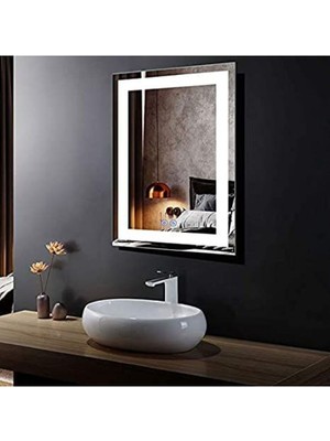 90  cm  Ledli Banyo Aynası-Konsol Makyaj Aynası
