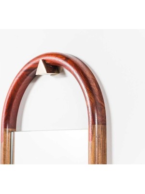 150  cm  Dekoratif Özel Üretim Duvar Boy Aynası-Doğal Ahşap Masif ÇERÇEVELI(ÖZELLEŞTIRILEBILIR)-336