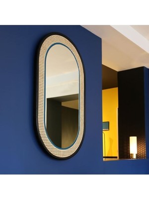 Hasır Dekoratif Duvar Aynası -