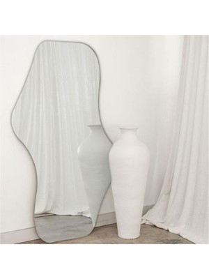 200  cm  Asimetrik Duvar Boy Aynası - Konsol Üstü Salon Dekorasyon AYNASI-312