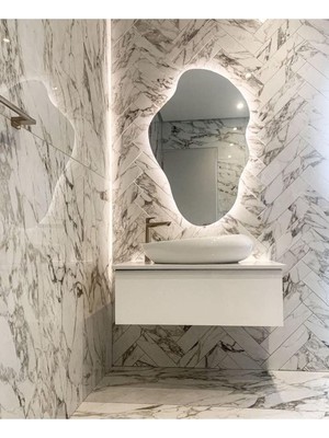 70  cm  Ledli Banyo Aynası-Konsol Makyaj Aynası