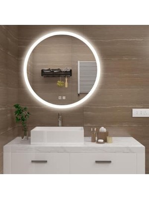 90  cm  Ledli Banyo Aynası-Konsol Makyaj Aynası