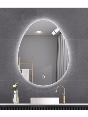 80  cm  Ledli Banyo Aynası-Konsol Makyaj Aynası