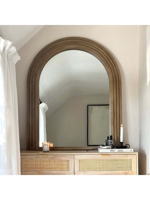 120 x 100  cm  Dekoratif Tasarım Ahşap Konsol Üstü Duvar Aynası - Pinterest Duvar Dekor Aynası - 57