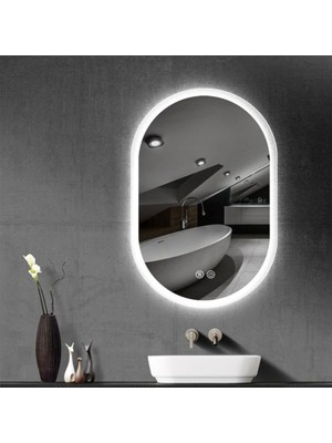 60  cm  Ledli Banyo Aynası-Konsol Makyaj Aynası