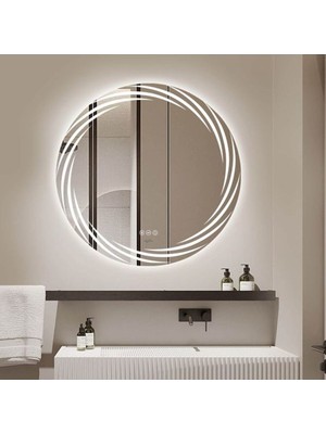 90  cm  Ledli Banyo Aynası-Konsol Makyaj Aynası