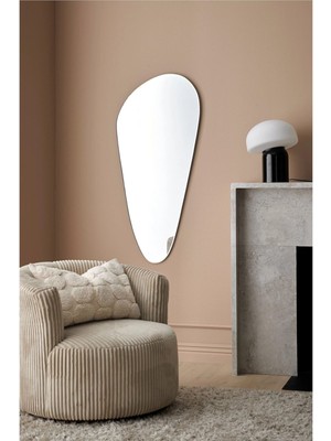 160  cm  Asimetrik Duvar Boy Aynası - Konsol Üstü Salon Dekorasyon AYNASI-281