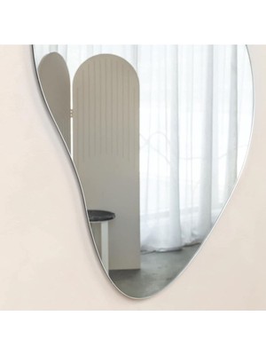 160 cm Asimetrik Duvar Dekorasyon Aynası - Konsol Üstü Salon Dekorasyon AYNASI-640