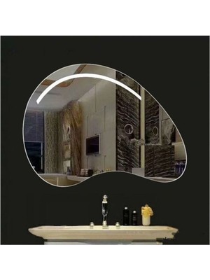 80  cm  Ledli Banyo Aynası-Konsol Makyaj Aynası