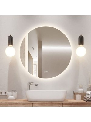 80  cm  Ledli Banyo Aynası-Konsol Makyaj Aynası