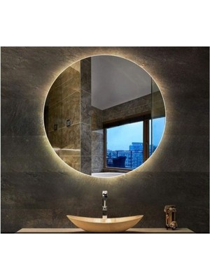 90  cm  Ledli Banyo Aynası-Konsol Makyaj Aynası