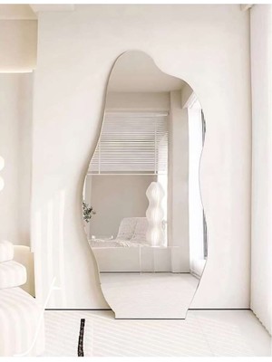 180  cm  Asimetrik Duvar Boy Aynası - Konsol Üstü Salon Dekorasyon Aynası-85