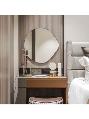 70  cm  Asimetrik Duvar Dekorasyon Aynası - Konsol Üstü Salon Dekorasyon AYNASI-744