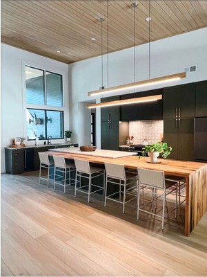 120  cm  Modern Tasarımlı Dekoratif Aydınlatma Avizesi -Doğal Masif Ahşap Iç Mekan Aydınlatması