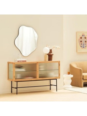 170  cm  Asimetrik Duvar Dekorasyon Aynası - Konsol Üstü Salon Dekorasyon AYNASI-271