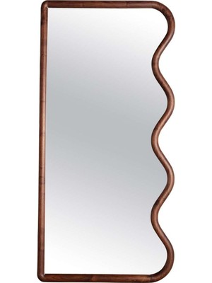 150  cm  Dekoratif Duvar Boy Aynası-Doğal Ahşap Masif ÇERÇEVELI(ÖZELLEŞTIRILEBILIR)-358