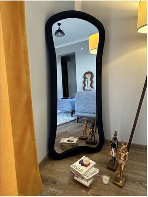 Asimetrik Kumaş Çerçeveli Boy Aynası- 180 x 70  cm