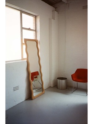 170  cm  Dekoratif Duvar Boy Aynası-Doğal Ahşap Masif ÇERÇEVELI(ÖZELLEŞTIRILEBILIR)-532