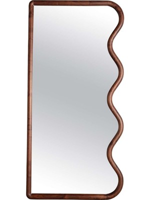 160  cm  Dekoratif Duvar Boy Aynası-Doğal Ahşap Masif ÇERÇEVELI(ÖZELLEŞTIRILEBILIR)-357