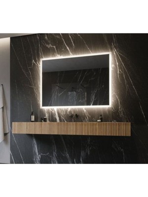 90  cm  Ledli Banyo Aynası-Konsol Makyaj Aynası