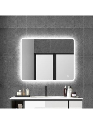 90  cm  Ledli Banyo Aynası-Konsol Makyaj Aynası