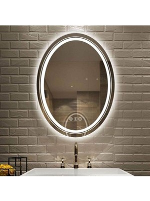 80  cm  Ledli Banyo Aynası-Konsol Makyaj Aynası