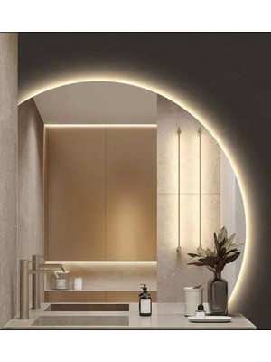 80  cm  Ledli Banyo Aynası-Konsol Makyaj Aynası