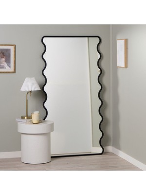 200 x 80  cm  Kıvrımlı Ahşap Çerçeveli Boy Aynası