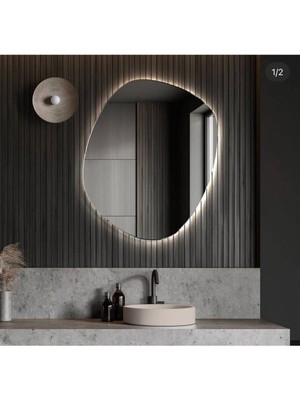 100  cm  Ledli Banyo Aynası-Konsol Makyaj Aynası