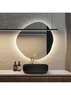 80  cm  Ledli Banyo Aynası-Konsol Makyaj Aynası