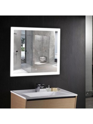 90  cm  Ledli Banyo Aynası-Konsol Makyaj Aynası