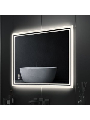 90  cm  Ledli Banyo Aynası-Konsol Makyaj Aynası
