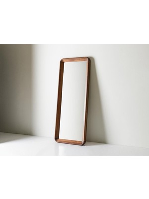 180  cm  Dekoratif Duvar Boy Aynası-Doğal Ahşap Masif Çerçeveli(Özelleştirilebilir)-91