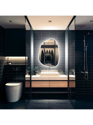 90  cm  Ledli Banyo Aynası