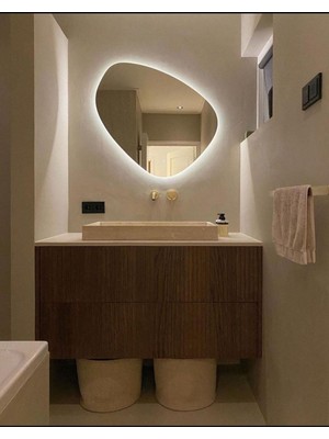 60  cm  Ledli Banyo Aynası-Konsol Makyaj Aynası