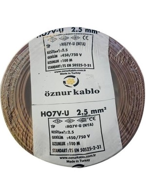 Öznur 2,5 mm Nya Kablo